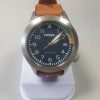 Fossil Blue Dial Tan Leather Mens Watch AM4554