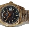 Rolex Day-Date Gold Textured Black Dial