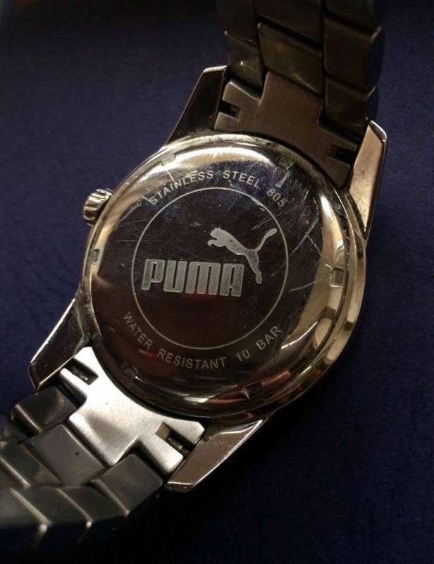 puma stainless steel 805 water resistant